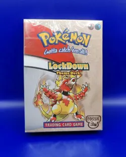 Pokemon TCG Fossil Lockdown Theme Deck Magmar Artwork WOTC 1999 Brand New Sealed - Image 2