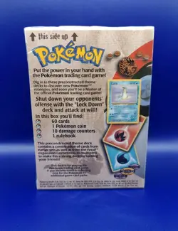 Pokemon TCG Fossil Lockdown Theme Deck Magmar Artwork WOTC 1999 Brand New Sealed - Image 3