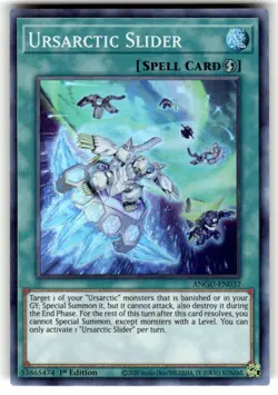 Yugioh! Ursarctic Slider - ANGU-EN037 - Super Rare - 1st Edition Near Mint, Engl - Image 1