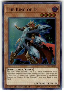 Yugioh The King of D. LC06-EN002 Ultra Rare Limited Edition NM - Image 1