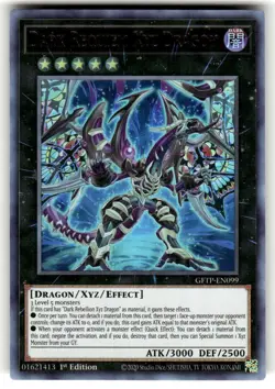 Yugioh Dark Requiem Xyz Dragon GFTP-EN099 Ultra Rare 1st Ed NM - Image 1