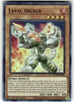 Yugioh! Laval Archer - GFTP-EN002 - Ultra Rare - 1st Edition Near Mint, - Image 1