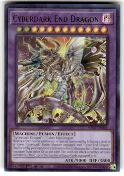 Yugioh! Cyberdark End Dragon - SDCS-EN044 - Ultra Rare - 1st Edition Near Mint, - Image 1