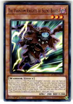 The Phantom Knights of Silent Boots MGED-EN079 - Yugioh! Yu-Gi-Oh! Rare Nice! - Image 1