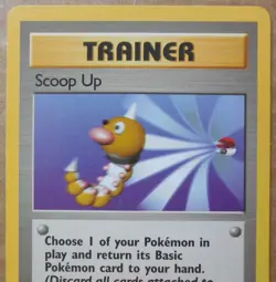 Scoop Up 107/130 Rare Non-Holo Base 2 Set Pokemon Trainer Card LP - Image 2