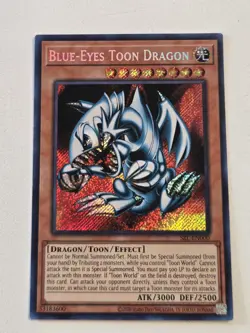 Blue-Eyes Toon Dragon SRL-EN000 Secret Rare Yugioh Spell Ruler 25th Unlimited LP - Image 1
