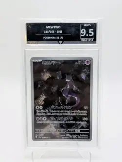 Mewtwo 183/165 Art Rare Holo Pokemon Card 151 Japanese GG 9.5 Get Graded - Image 1