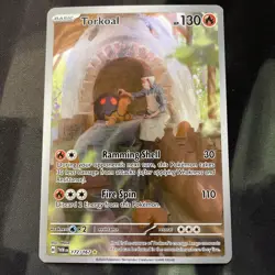 Torkoal 172/167 Illustration Rare Twilight Masquerade TCG Pokemon Card NM - Image 1