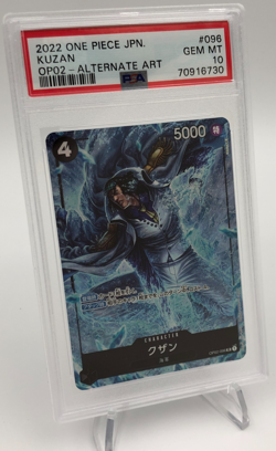 2022 ONE PIECE JAPAN Trading Card KUZAN OP02-096 ALTERNATE ART PSA GEM MINT 10 - Image 1