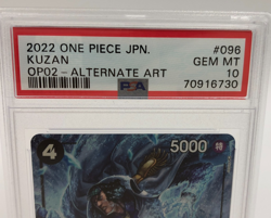 2022 ONE PIECE JAPAN Trading Card KUZAN OP02-096 ALTERNATE ART PSA GEM MINT 10 - Image 2