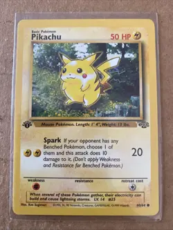 Pokemon TCG Pikachu Jungle Card 60/64 1st Edition Never Played Near Mint - Image 1
