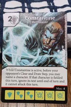 Dice Masters - Constantine - Hellblazer - super rare card - Justice League - Image 1