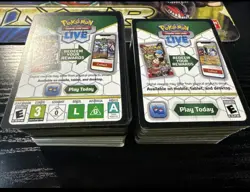 Pokemon Code Cards for pokemon live 100+ codes. - Image 1