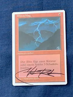 MtG FWB Lightning Bolt (German) 4 Kyler1292 - Image 1