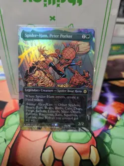 Magic the Gathering - Spider-Ham, Peter Porker (Extended Art) (SPM) (FOIL) #201 - Image 1