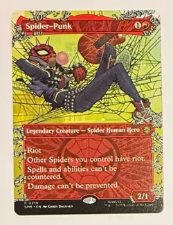 Spider-Punk (0210) (Borderless) Marvel's Spider-Man Pack Fresh MTG MINT 🔥 - Image 1