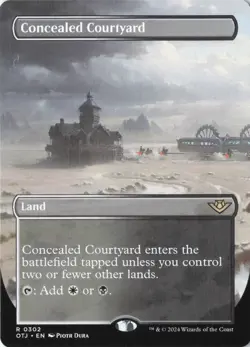 Concealed Courtyard (Borderless) R Outlaws of Thunder Junction 302 NM - Image 1