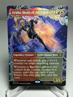 2025 MTG Arana, Heart of the Spider (Borderless) Marvel's Spider-Man Foil - Image 1