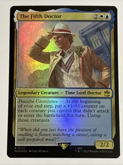 MTG Universes Beyond: Doctor Who The Fifth Doctor Foil 0127 NM Rare - Image 1