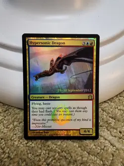 Hypersonic Dragon x1 FOIL 2012 Return To Ravnica prerelease 170/274 NM MTG - Image 1