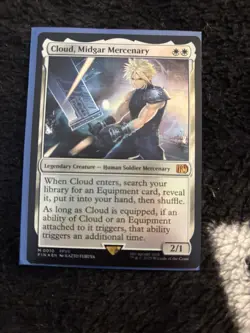 Cloud, Midgar Mercenary Foil M0010 Final Fantasy MTG Magic the Gathering NM - Image 1