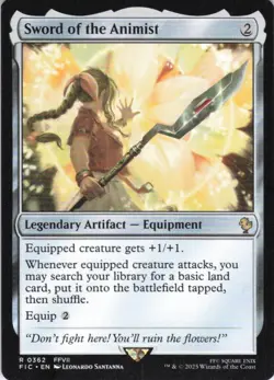MTG Sword of the Animist (362) | NM | Commander: Final Fantasy (FIC) - Image 1