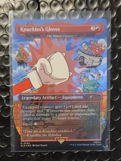 Knuckles's Gloves - The Reaver Cleaver (Rainbow Foil) Secret Lair Drop Foil - Image 1