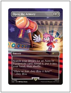 1x Open the Armory, Secret Lair Sonic the Hedgehog, Magic MTG NM - Image 1