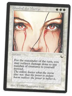 Magic the Gathering ~ MTG ~ 1x Blood of the Martyr ~ LP ~ THE DARK - Image 1