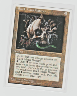 Magic the Gathering ~ MTG ~ 1x Black Mana Battery ~ M/NM ~ 4th Edition - Image 1