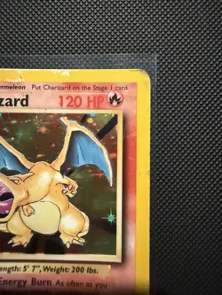 Pokemon TCG Charizard Base Set Holo Rare Card 4/102 HP - Image 4
