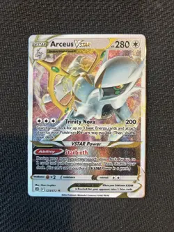 Pokemon TCG Arceus VSTAR Metal Card Brilliant Stars 123/172 - Image 1