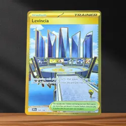 Pokemon TCG Levcincia Stadium Trainer Gold Secret Rare 244/182 Scarlet Violet - Image 1