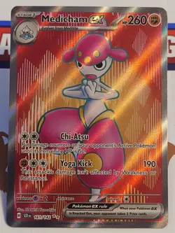 Pokemon TCG - Medicham ex 161/142 - Stellar Crown - Ultra Rare - Holo - NM - Image 1