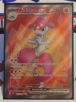 Pokemon TCG - Medicham ex 161/142 - Stellar Crown - Ultra Rare - Holo - NM - Image 5