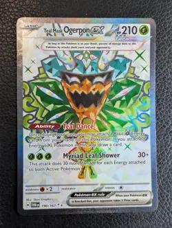 Teal Mask Ogerpon ex - 190/167 Twilight Masquerade (Pokemon) Full Art Ultra Rare - Image 1