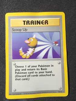 Scoop Up 078/102 Base Set Unlimitrd Rare Pokemon Trainer - Image 1