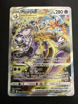 Mewtwo VSTAR Crown Zenith GG44/GG70 Ultra Rare Pokemon TCG Full Art - Image 1