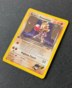 Rocket's Hitmonchan 1st Edition Holo Gym Heroes 11/132 Near Mint NM WOTC Pokemon - Image 3