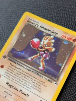 Rocket's Hitmonchan 1st Edition Holo Gym Heroes 11/132 Near Mint NM WOTC Pokemon - Image 4