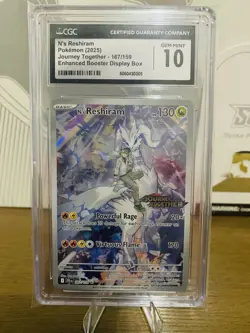 CGC 10 💎 N’s Reshiram Journey Together Promo STAMPED 167/159 | Pokemon - Image 1
