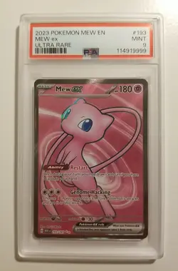 Pokemon Mew Ex Mint 2023 Ultra Rare English Edition 193/165 - Graded, PSA - Image 1