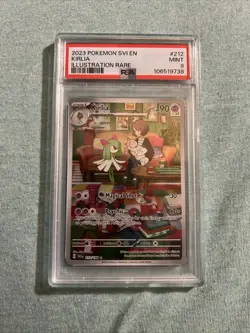2023 POKEMON SVI EN-SCARLET & VIOLET ILLUSTRATION RARE #212 KIRLIA PSA 9 - Image 1
