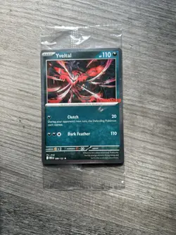 Sealed Yveltal 088/132 Reverse Holo Mega Evolution Pokemon GAMESTOP PROMO - Image 1