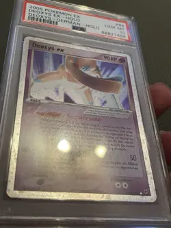 2005 Pokemon DEOXYS EX Holo 99/107 EX Deoxys DEUTSCH GERMAN PSA 10 LOW POP 2! - Image 3