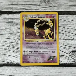 Pokemon TCG Sabrina's Alakazam 16/132 Gym Challenge Holo 1999-2000 - LP/MP - Image 1