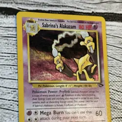 Pokemon TCG Sabrina's Alakazam 16/132 Gym Challenge Holo 1999-2000 - LP/MP - Image 4