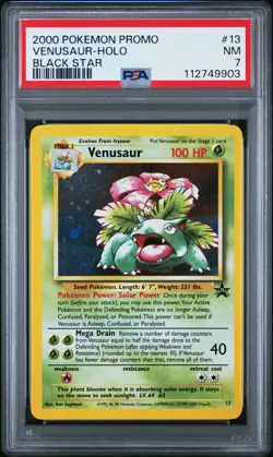 VENUSAUR Black Star Promo Holo #13 PSA 7 Vintage Pokemon [Nostalgium] - Image 1