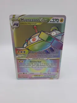 Pokemon Card Magnezone VSTAR 198/196 Rainbow Rare Lost Origin - Image 1