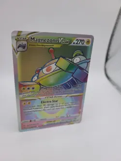 Pokemon Card Magnezone VSTAR 198/196 Rainbow Rare Lost Origin - Image 2